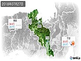2018年07月27日の京都府の実況天気