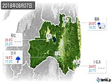 2018年08月07日の福島県の実況天気