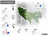 実況天気(2018年08月08日)