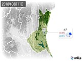 2018年08月11日の茨城県の実況天気
