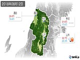 2018年08月12日の山形県の実況天気