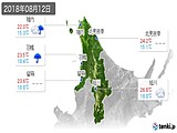 実況天気(2018年08月12日)