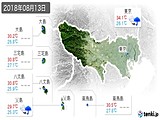 2018年08月13日の東京都の実況天気