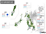 実況天気(2018年08月16日)