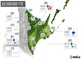 2018年08月17日の道東の実況天気