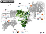 2018年08月18日の近畿地方の実況天気