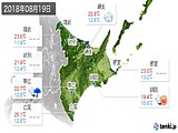 2018年08月19日の道東の実況天気