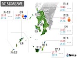 2018年08月20日の鹿児島県の実況天気