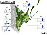 2018年08月25日の道東の実況天気