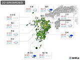 2018年09月06日の九州地方の実況天気