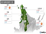 実況天気(2018年09月11日)