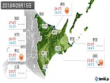 2018年09月15日の道東の実況天気
