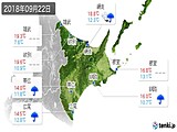 2018年09月22日の道東の実況天気