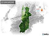 2018年09月28日の奈良県の実況天気