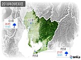 2018年09月30日の愛知県の実況天気