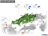 実況天気(2018年10月12日)