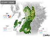 2018年11月09日の熊本県の実況天気