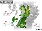 2018年11月14日の熊本県の実況天気