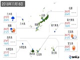 実況天気(2018年11月16日)