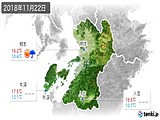 2018年11月22日の熊本県の実況天気