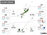 実況天気(2018年12月02日)