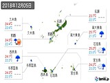 実況天気(2018年12月05日)