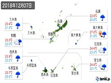 実況天気(2018年12月07日)