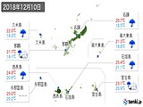 実況天気(2018年12月10日)