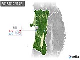 2018年12月14日の秋田県の実況天気