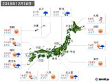 実況天気(2018年12月18日)