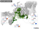 実況天気(2018年12月22日)