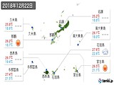 実況天気(2018年12月22日)