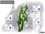 実況天気(2018年12月23日)