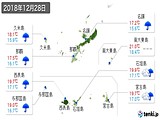 実況天気(2018年12月28日)