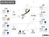 実況天気(2019年01月01日)