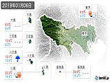 2019年01月06日の東京都の実況天気