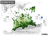 2019年01月12日の香川県の実況天気