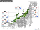 2019年01月25日の北陸地方の実況天気