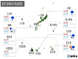 実況天気(2019年01月26日)