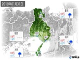 2019年01月31日の兵庫県の実況天気