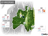 2019年02月08日の福島県の実況天気