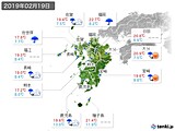 実況天気(2019年02月19日)