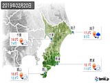 2019年02月20日の千葉県の実況天気