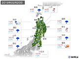 実況天気(2019年02月20日)