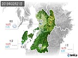 2019年02月21日の熊本県の実況天気