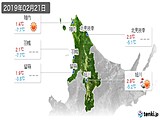 実況天気(2019年02月21日)