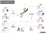 実況天気(2019年02月21日)