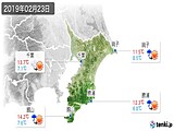 2019年02月23日の千葉県の実況天気