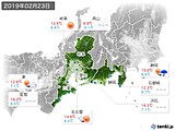 実況天気(2019年02月23日)