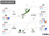 2019年03月02日の沖縄県の実況天気